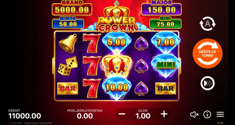 Power Crown Hold and Win demo